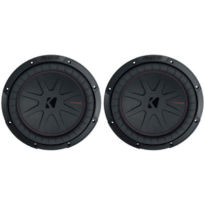 (2) Kicker 48CWR104 COMPR10 10" 1600 Watt Car Stereo Subwoofers Subs CWR10-4