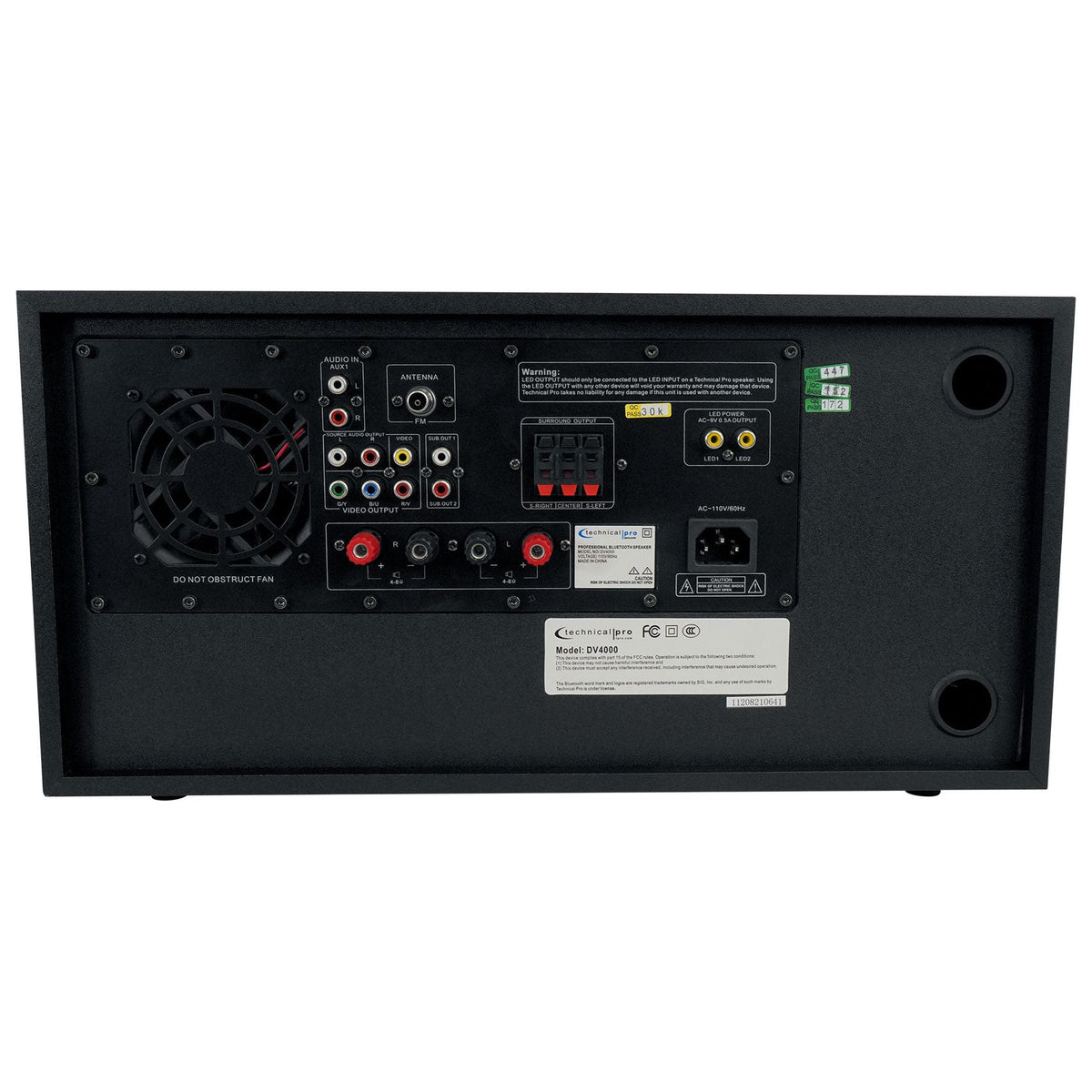 Professional 4000W Receiver/Amplifier/DVD Player
