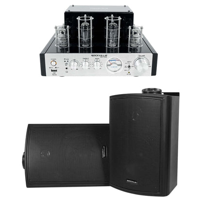 BluTube Tube Amplifier/Home Theater Bluetooth Receiver + 5.25" Speakers
