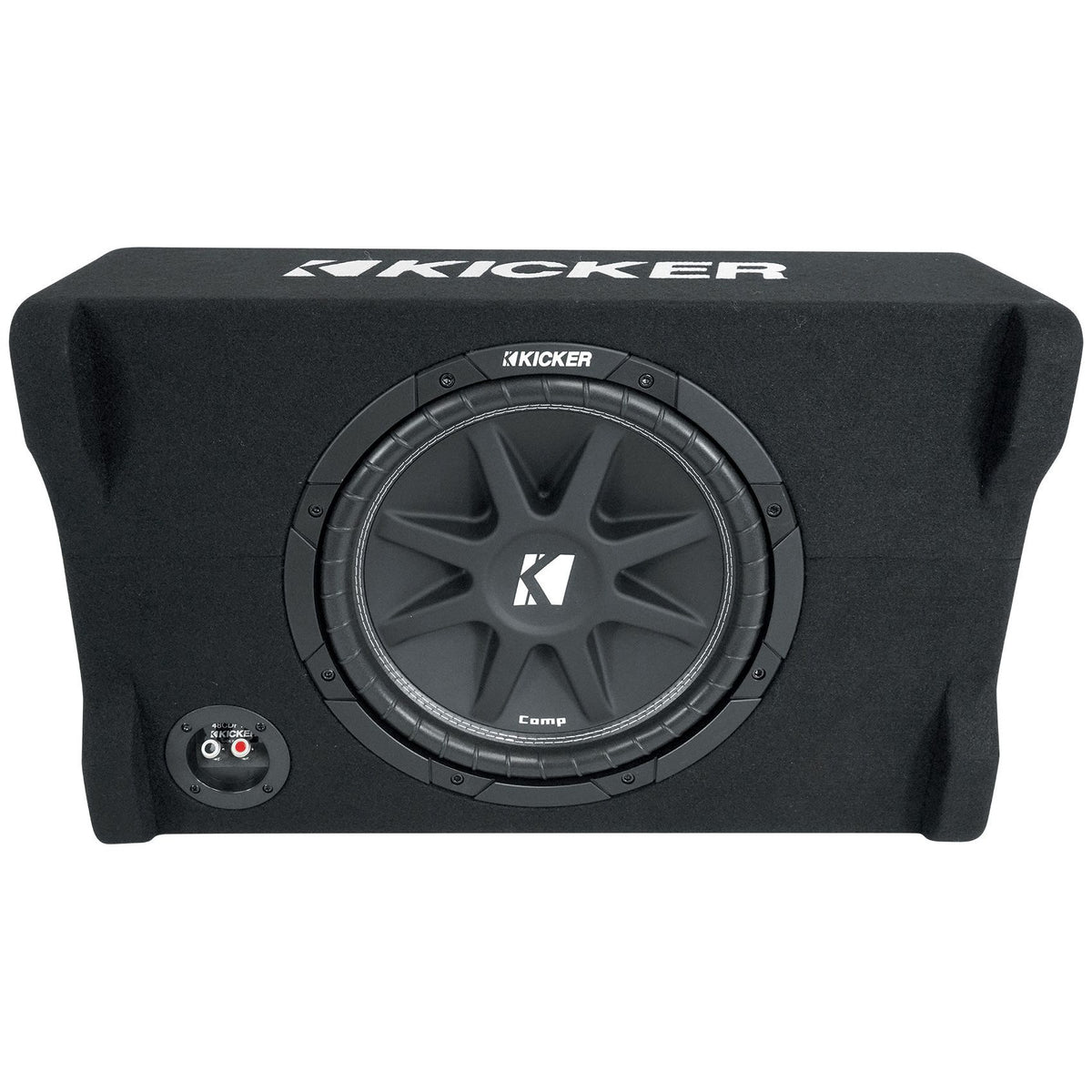 KICKER 48CDF124 Comp12 12" 300w Down Firing Car Subwoofer in Sub Box Enclosure