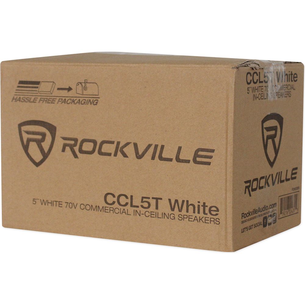 CCL5T White 8-Pack + RCS80-1 Amplifier Bundle