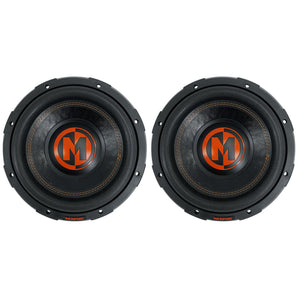 (2) Memphis Audio MJP1044 10" 1500w MOJO Pro Car Audio Subwoofers DVC 4 ohm Subs