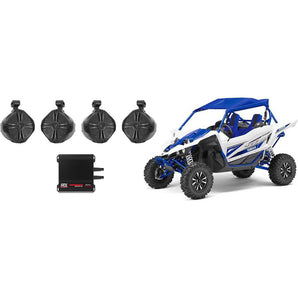 (4) 8" Rollbar Roll Cage Tower Speakers for Yamaha YXZ+MTX 4-Channel Amplifier