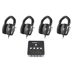 (4) Beyerdynamic DT-150-250 Broadcast Studio Monitoring Headphones+Headphone Amp
