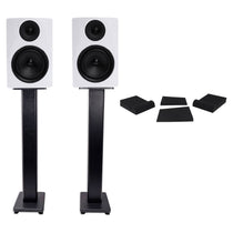 APM6W 6.5" 2-Way 350W Powered USB Studio Monitors+Stands+Pads