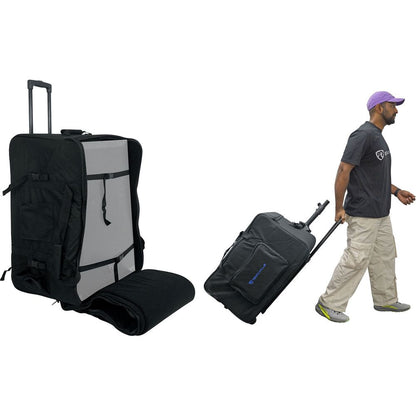 (2) RPG15 15" Powered 1000W DJ PA Speakers+(2) Rolling Travel Bags