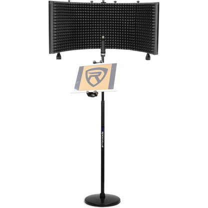 Recording Package w/Microphone Mic Stand + Isolation Shield + Tablet Mount