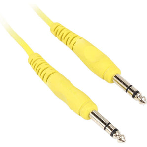 2 Rockville RCTR103Y Yellow 3' 1/4'' TRS to 1/4'' TRS Cable 100% Copper