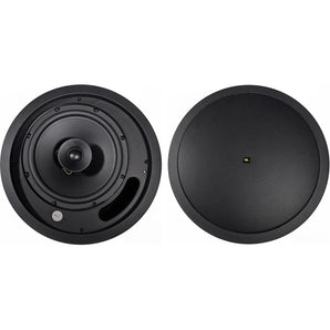 (4) JBL Control 18C/T-BK 8" 70v Commercial Black Ceiling Speakers For Restaurant