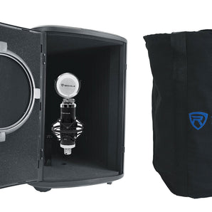 Rockville RCM03 Studio Recording Condenser Microphone Mic+Sound Isolation Box