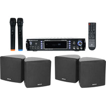 RPA70WBT 2-Pack + Cube Black Speakers + Wireless Mics Bundle