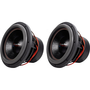 (2) American Bass HD12D2 HD 12" 4000w Competition Car Subwoofers 300 Oz Magnets