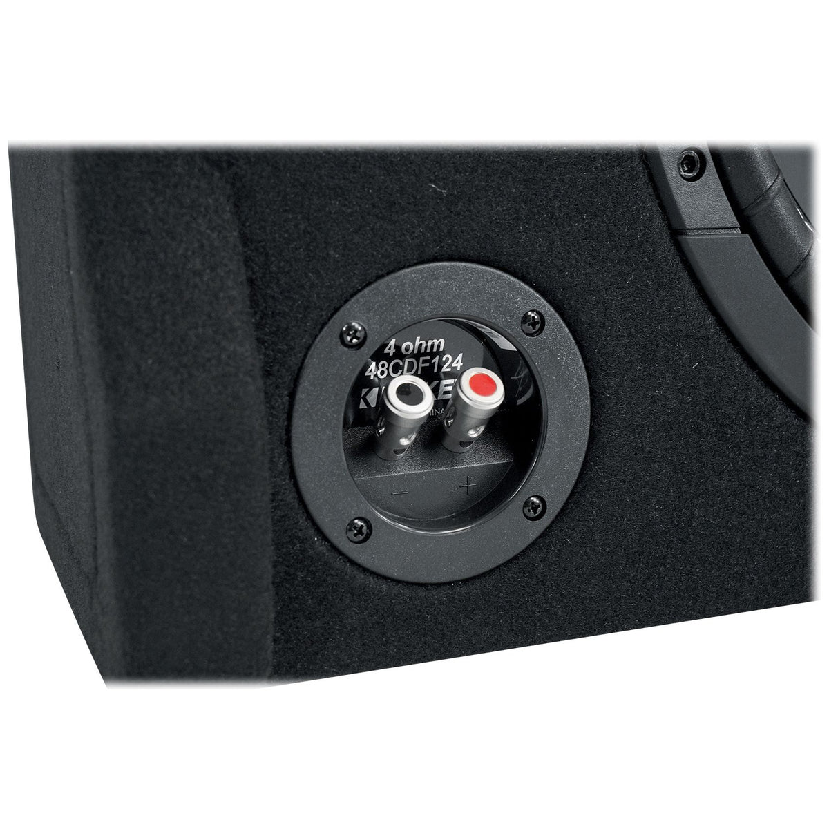 KICKER 48CDF124 Comp12 12" 300w Down Firing Car Subwoofer in Sub Box Enclosure