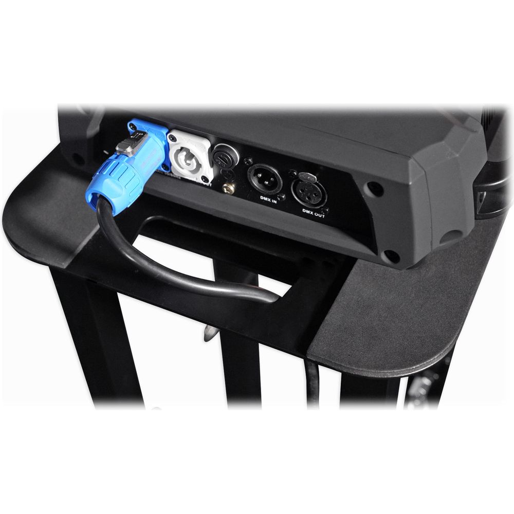 (2) RTP82B 8 ft Adjustable Totem Style DJ Speaker Stands+Facade Booth