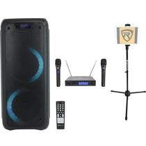 ROCK PARTY 6 Party Speaker Karaoke Bundle with Wireless Microphones