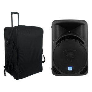 Rockville RPG15BT 15" Powered Bluetooth 1000w DJ PA Speaker+Rolling Travel Bag