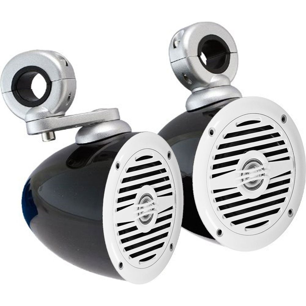 (2) MS40W 4" 200 Watt Marine Wakeboard Tower Boat Speakers