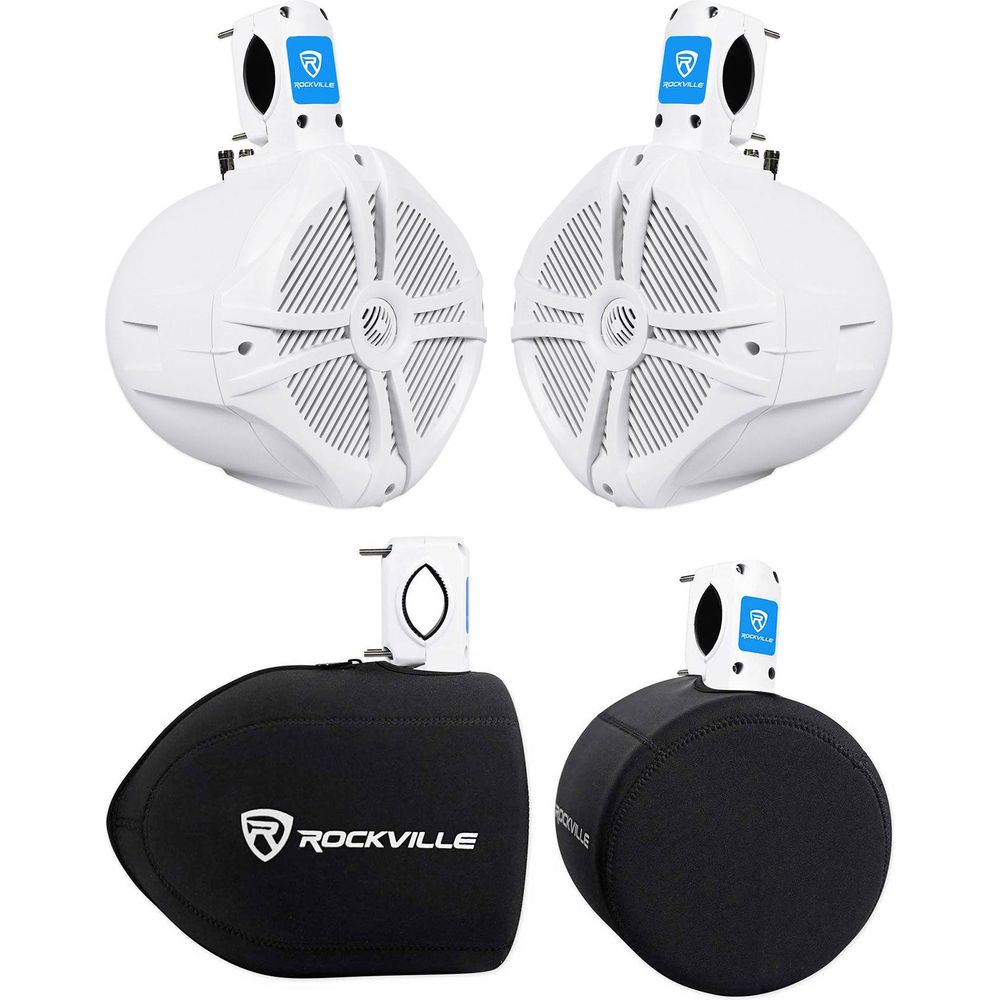 RWB80W White + RWBC80 8" Covers Bundle