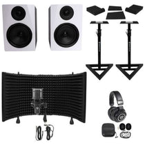 APM6W White + RVSM1 Stands + RCM PRO Mic Bundle