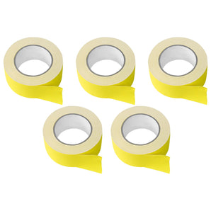 (5) Rolls Rockville Pro Audio/Stage Wire ROCK GAFF Yellow Gaffers Tape 2"x100 Ft