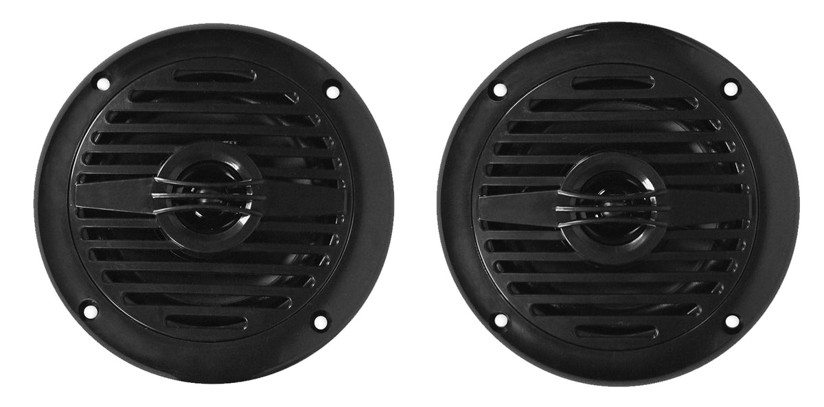KICKER KMC3 Gauge Hole Digital Media Receiver w/Bluetooth+(2) 4" Black Speakers