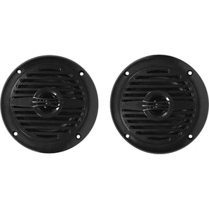 Pair Rockville MS40B Black 4" 200 Watt Marine Boat Speakers Compact and Powerful