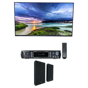 Rockville RPA60BT 1000W Home Theater Bluetooth Receiver+(2) 5.25" Wall Speakers