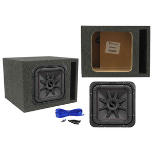 KICKER 45L7R104 10" 1000w L7R Car Subwoofer, Solo-Baric Sub+Vented Enclosure Box