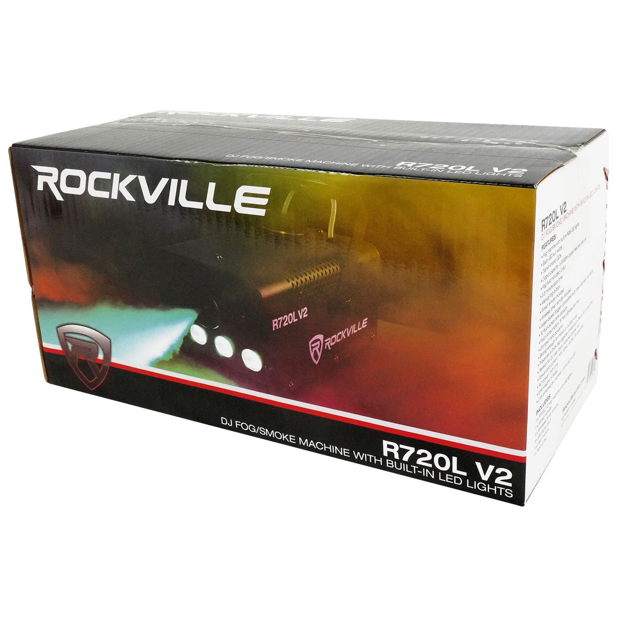 (2) R720L Fog Machines + (2) Mini Strobe LED Lights Bundle