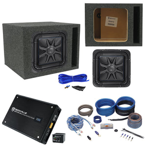 Kicker L7S102 L7 10" Solobaric Car Sub+Vented Enclosure+750W Amplifier+Amp Kit