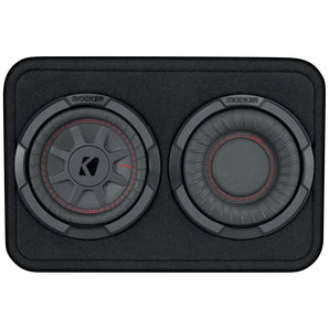 KICKER 48TCWRT672 CompRT 6.75" 300w Slim Car Subwoofer+Sub Enclosure COMPRT12