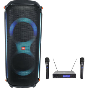 JBL Partybox 710 Portable Bluetooth Party Box Speaker w/Deep Bass+Wireless Mics