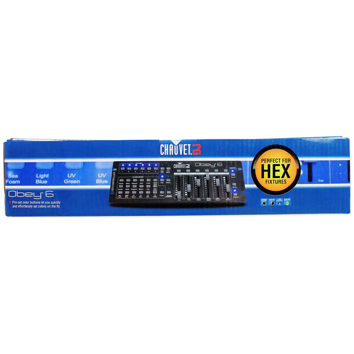 Chauvet DJ Obey 6 Compact Universal 6 Channel DMX DJ MIDI FX Controller