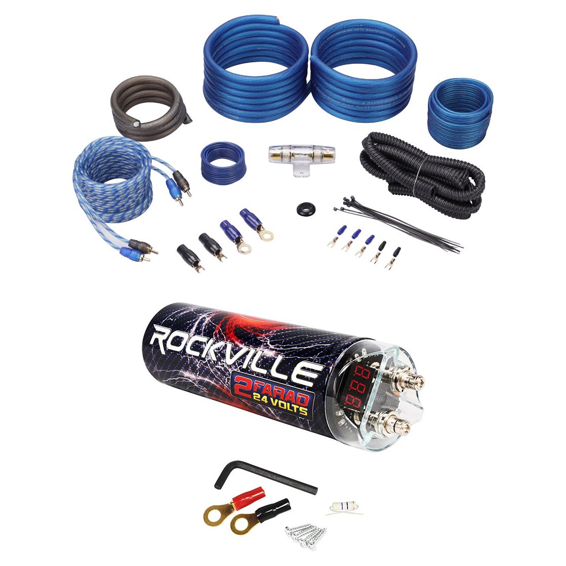 RXC2D + RWK41 4‑Ga Amp Kit Bundle