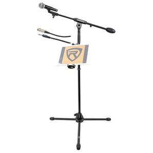 Samson Karaoke Microphone+BT4 Tripod Mic Stand w/ Boom+Tablet/iPadiPhone Mount