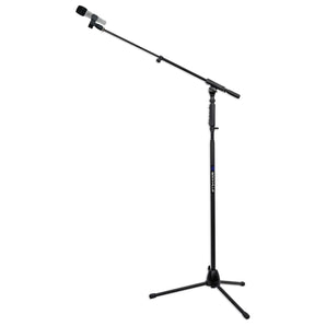 Rockville RMC-ICE Diamond Vocal Microphone+Case+Mic Stand w/Hand Clutch & Boom