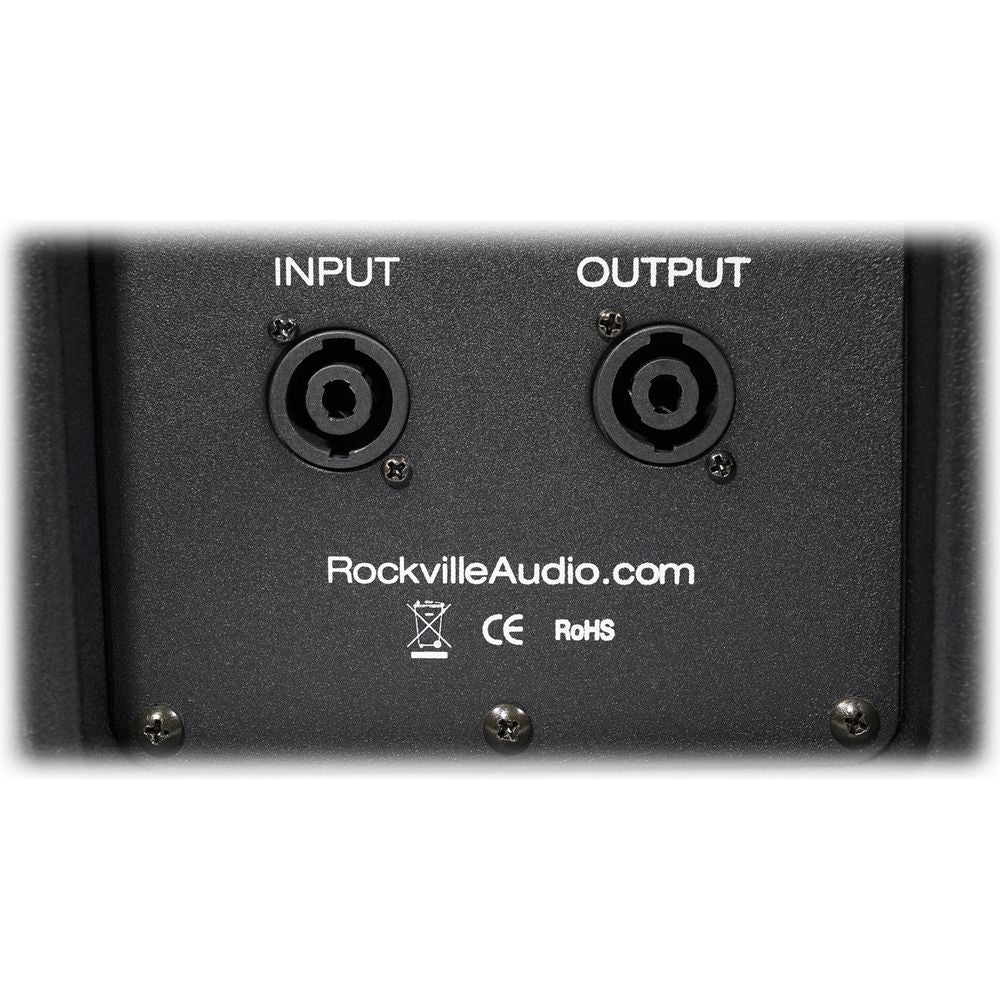 (2) SPGN108 10" Passive 800W DJ PA Speakers+LED Stands+Remote+Cables