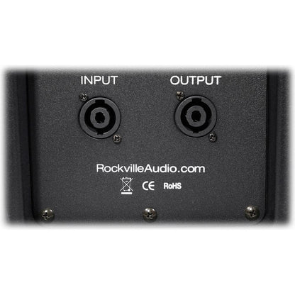 (2) SPGN108 10" Passive 800W DJ PA Speakers+LED Stands+Remote+Cables