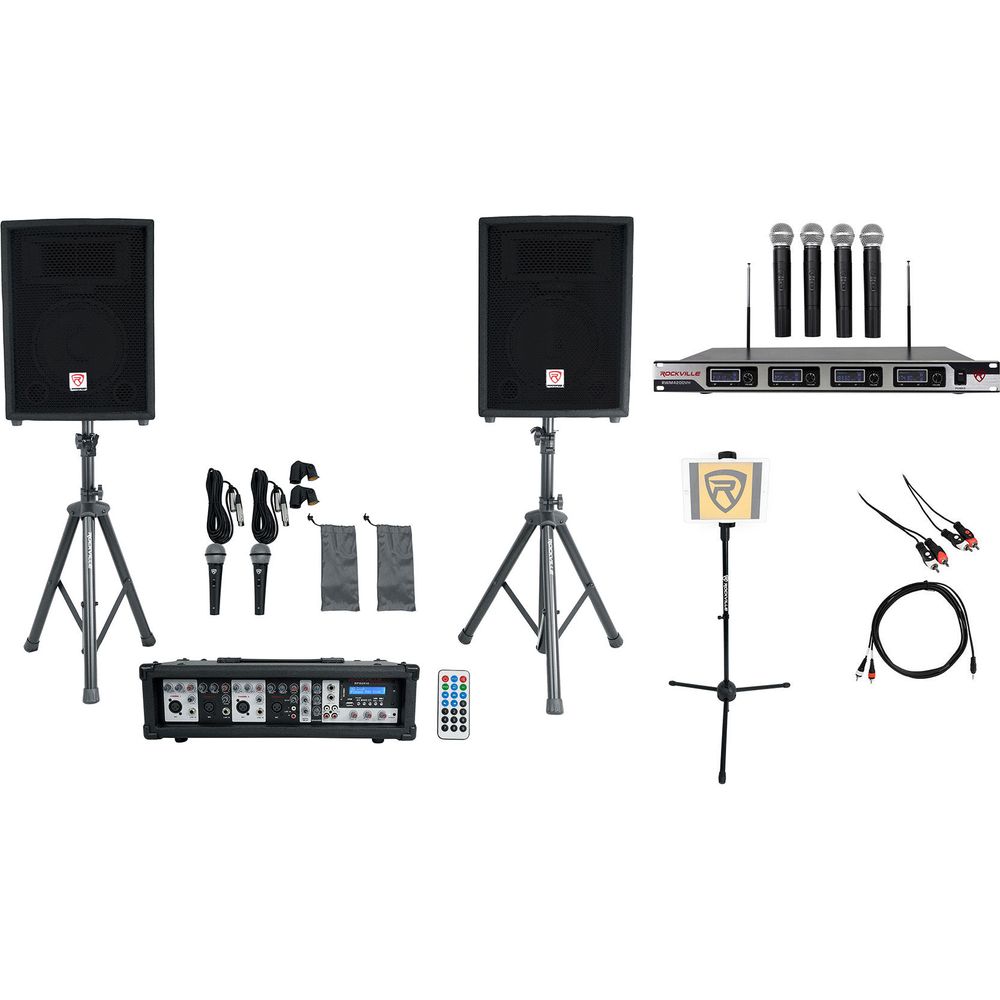 Rockville Dual 10" Android/iphone/ipad/Laptop/TV Youtube Karaoke Machine/System