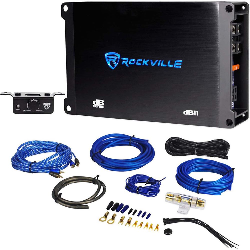 dB11 Mono Amp + RWK81 8‑Gauge Wiring Kit Bundle