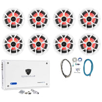 RKL65MBW 8-Pack + RXM8BTW Bluetooth Amplifier + RMWK4 Kit Bundle