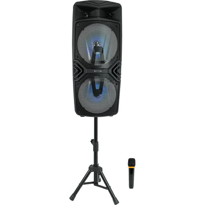 2) Technical Pro Dual 8" Wireless Rechargeable Backyard DJ Party Speakers + Mics