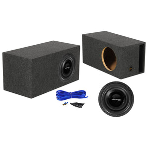 Rockville Destroyer 12D1 12" Competition Car Subwoofer+Vented Sub Box Enclosure