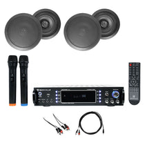 RPA70WBT 4-Pack + HC655 Black In‑Ceiling Speakers Bundle