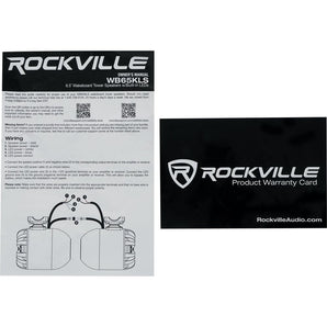 2 Rockville WB65KLS 6.5" 600w Swivel LED Tower Speakers+MTX Amp For RZR/ATV/UTV