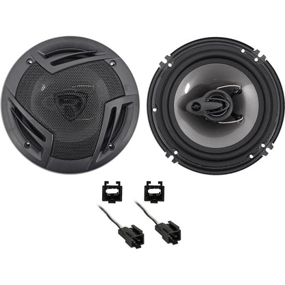 Rockville 6.5" Front Factory Speaker Replacement Kit For 1995-00 Dodge Avenger