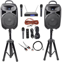 RPG082K System + RWM1203VH Wireless Mics Karaoke Bundle
