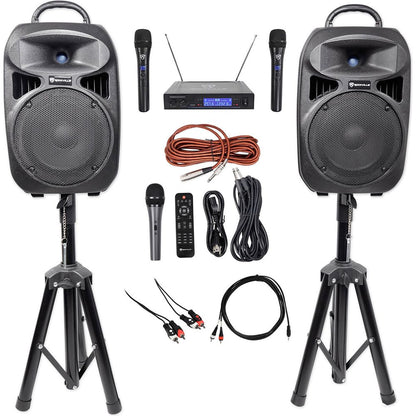 RPG082K System + RWM1203VH Wireless Mics Karaoke Bundle