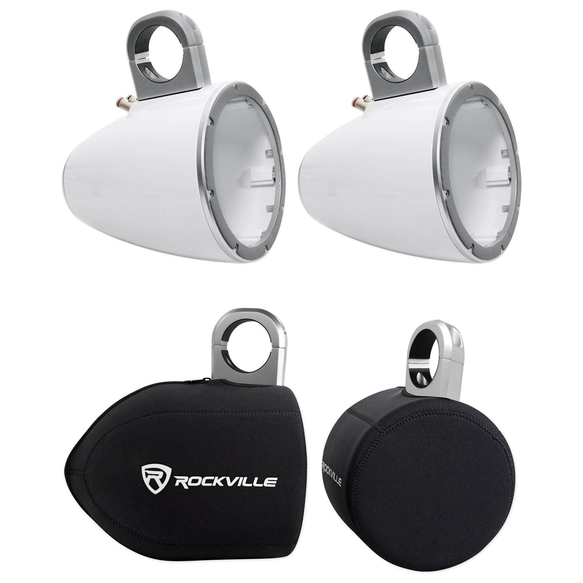 12KMTESW Marine 6-Inch/6.5-Inch Wakeboard Tower Enclosures + Covers