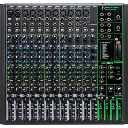 ProFX16v3 16-Channel Effects Mixer w/USB + Stand + (3) Mics + Case